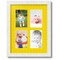 ArtToFrames Collage Photo Picture Frame with 4 - 4x6 inch Openings, Framed in White with Over 62 Mat Color Options and Regular Glass (CSM-3966-2)